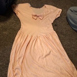 Peach dress